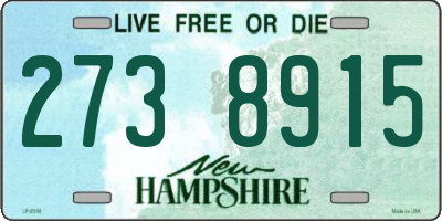 NH license plate 2738915