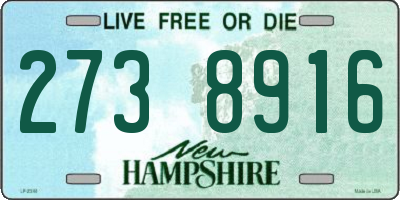 NH license plate 2738916