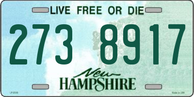 NH license plate 2738917