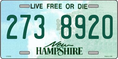 NH license plate 2738920
