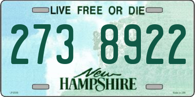 NH license plate 2738922