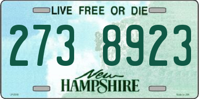NH license plate 2738923