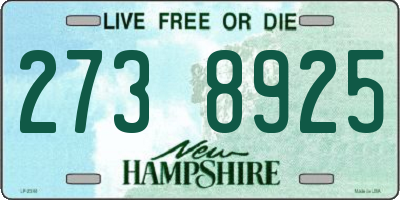 NH license plate 2738925