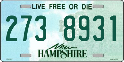 NH license plate 2738931