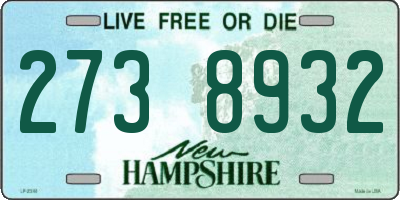 NH license plate 2738932