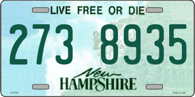 NH license plate 2738935