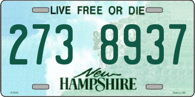 NH license plate 2738937