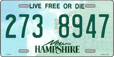 NH license plate 2738947