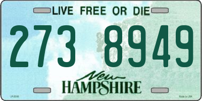 NH license plate 2738949