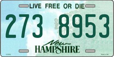 NH license plate 2738953