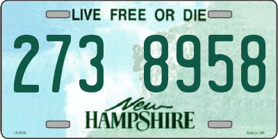 NH license plate 2738958