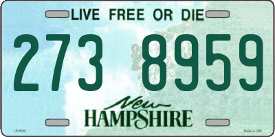 NH license plate 2738959