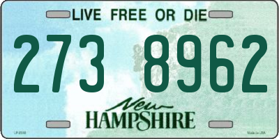 NH license plate 2738962