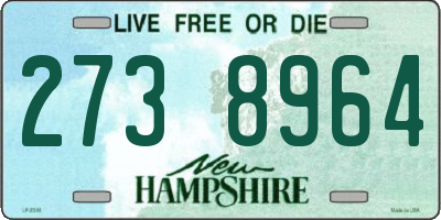 NH license plate 2738964