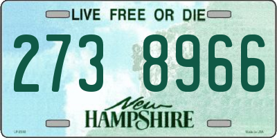 NH license plate 2738966