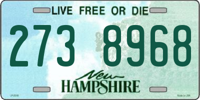 NH license plate 2738968
