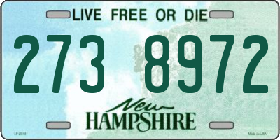 NH license plate 2738972