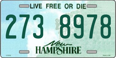 NH license plate 2738978