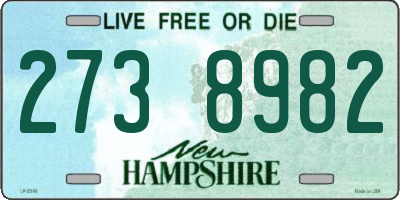 NH license plate 2738982