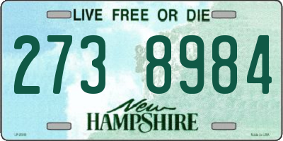 NH license plate 2738984