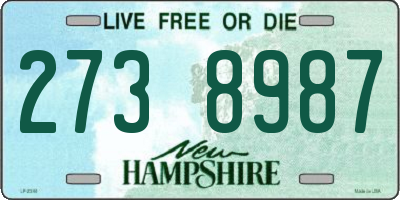 NH license plate 2738987