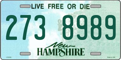NH license plate 2738989