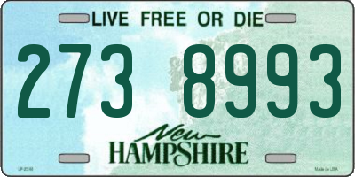 NH license plate 2738993