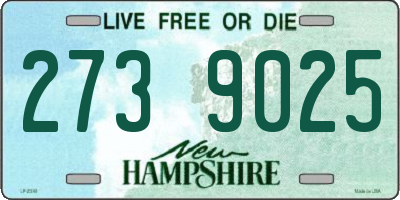NH license plate 2739025