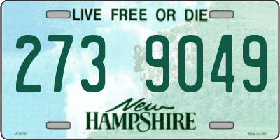 NH license plate 2739049