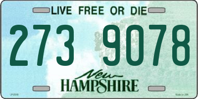 NH license plate 2739078
