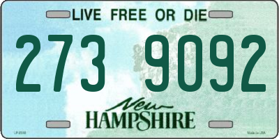 NH license plate 2739092