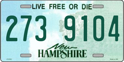 NH license plate 2739104