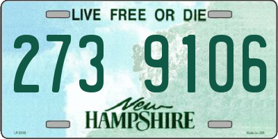NH license plate 2739106