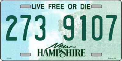 NH license plate 2739107