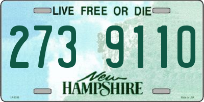 NH license plate 2739110