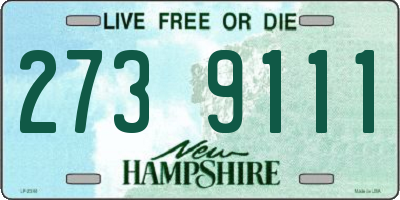 NH license plate 2739111