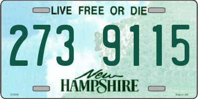 NH license plate 2739115
