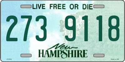 NH license plate 2739118