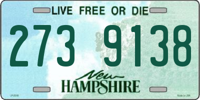 NH license plate 2739138