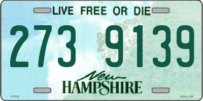 NH license plate 2739139