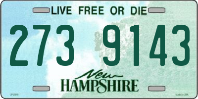 NH license plate 2739143