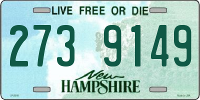 NH license plate 2739149