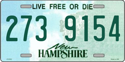 NH license plate 2739154