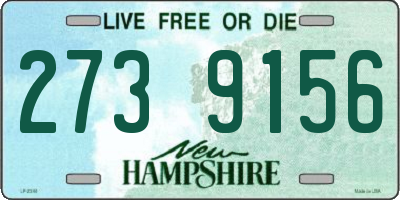 NH license plate 2739156