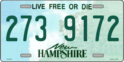 NH license plate 2739172