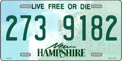 NH license plate 2739182