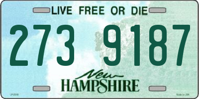 NH license plate 2739187
