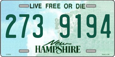 NH license plate 2739194