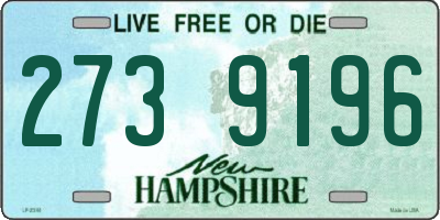 NH license plate 2739196
