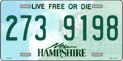 NH license plate 2739198